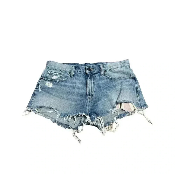 Denim & Supply Ralph Lauren Boyfriend Cutoff Distress Denim Shorts Size 27 - Picture 3 of 10